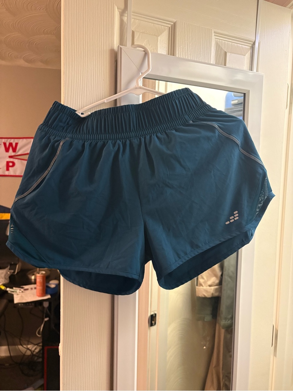 bcg Teal Blue Women's Athletic Running Shorts